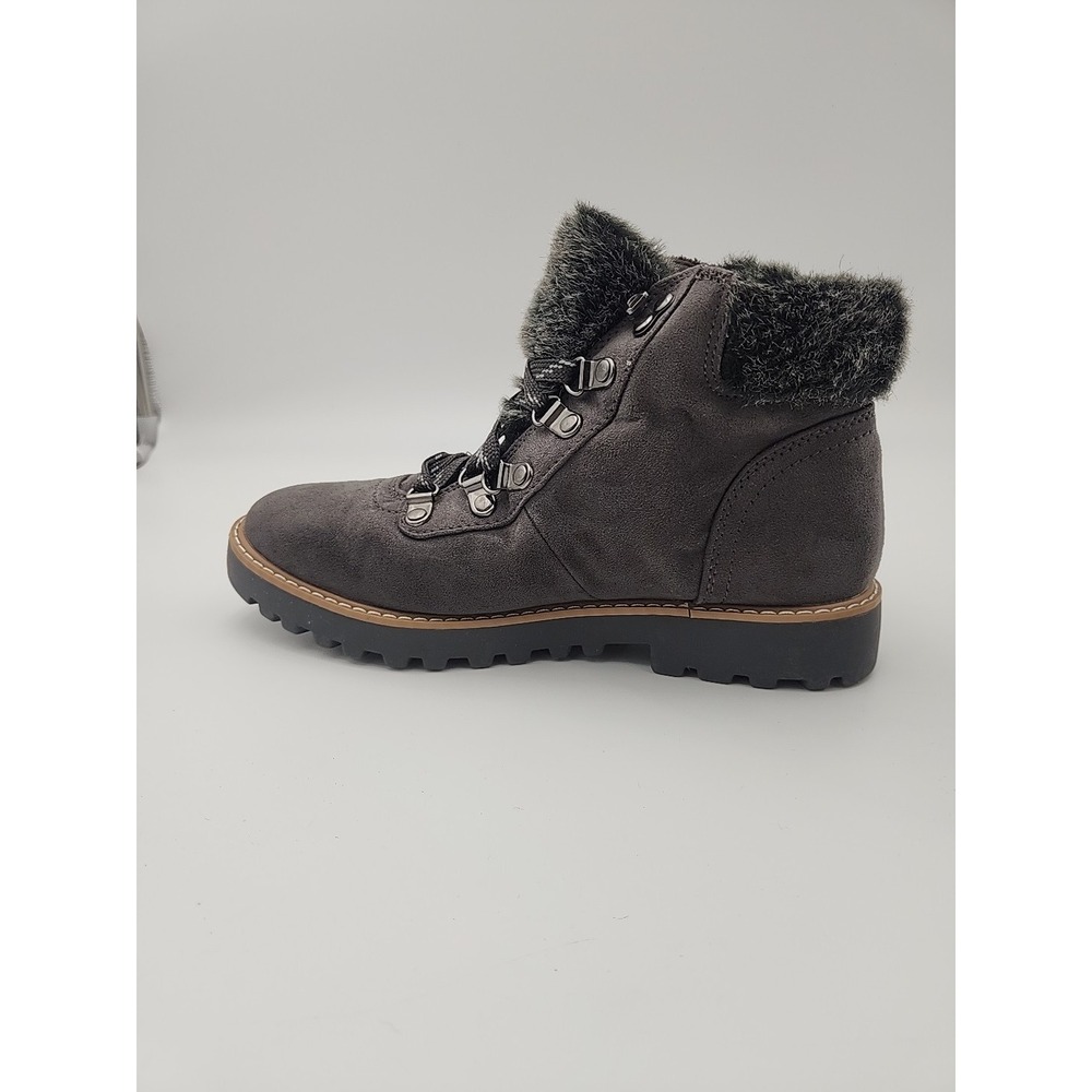 ANA A New Approach Boots Womens 9.5 M Nelson Shearling Winter Ankle Boot Grey - Picture 5 of 14